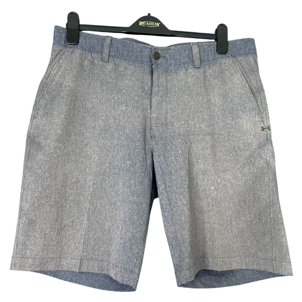Underarmour Mens Gray Shorts Sz 38 Hiking Everyday Relaxed Golf Performance